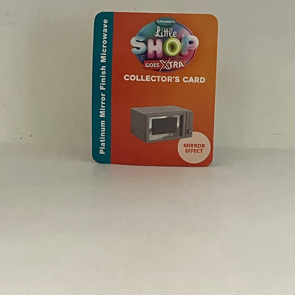 Checkers Mini  "Platinum Mirror Finish Microwave"  Little Shop