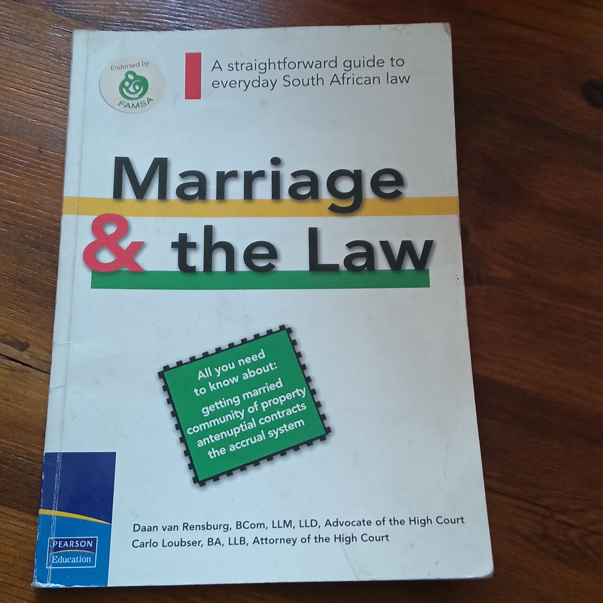 Marriage & The Law (Daan van Rensburg & Carlo Loubser)