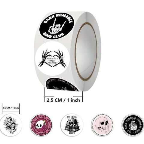 Gothic Dark Romance Horror Theme Stickers