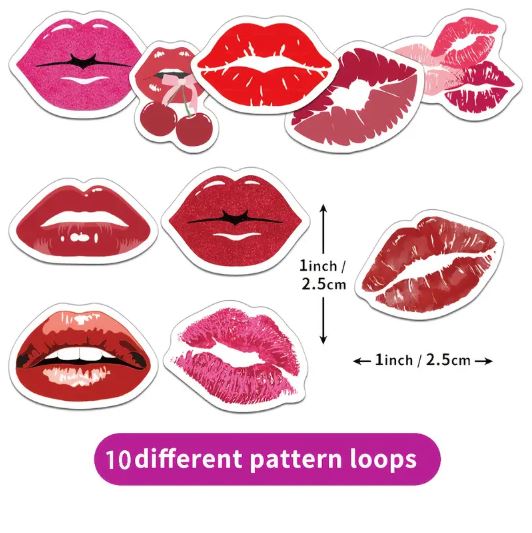Creative Lips Roll Stickers