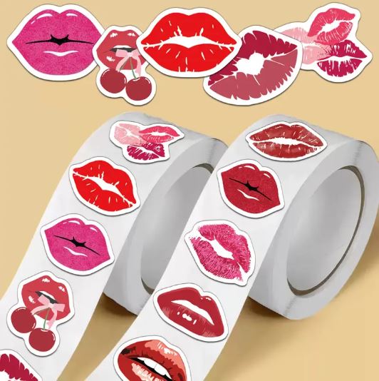 Creative Lips Roll Stickers