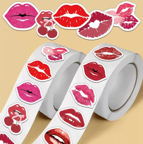 Creative Lips Roll Stickers