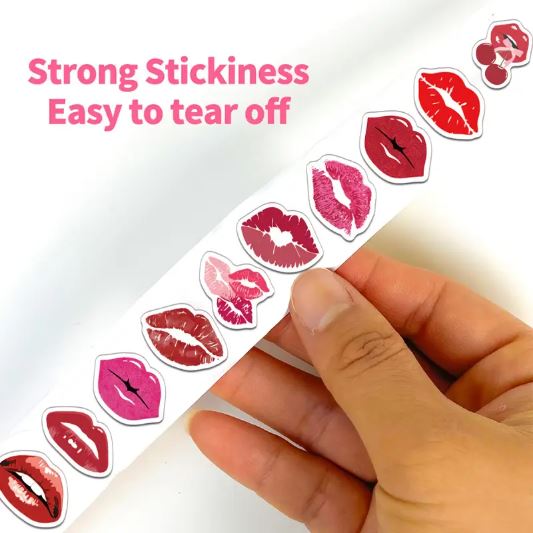 Creative Lips Roll Stickers