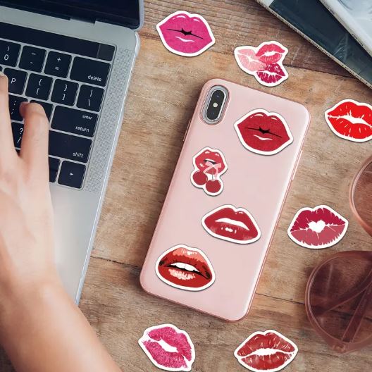 Creative Lips Roll Stickers
