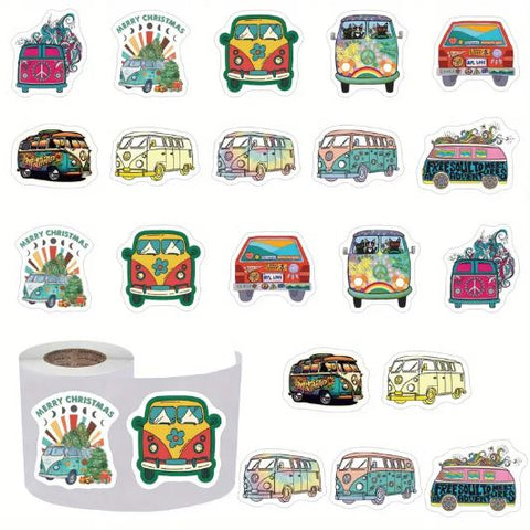 Hippie Bus Stickers