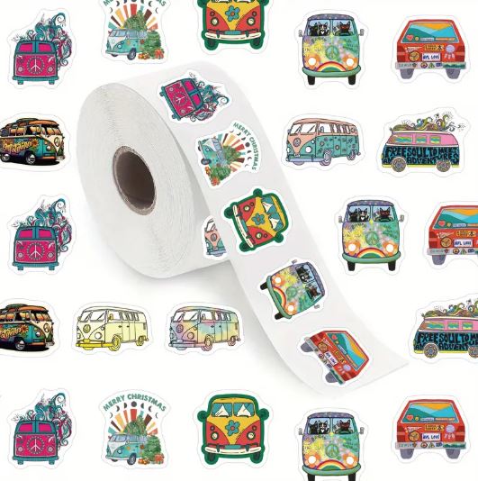 Hippie Bus Stickers