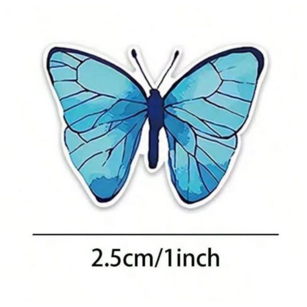 Butterfly & Flower Stickers (8 designs)