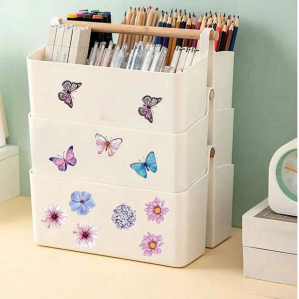 Butterfly & Flower Stickers (8 designs)