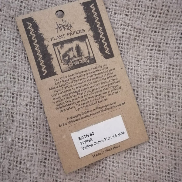 Sisal Twine (Yellow Ochre Thin)