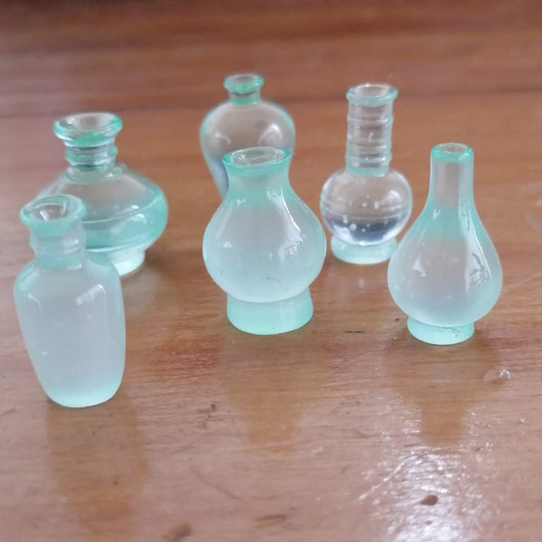 Frosted Glass Bottles (Miniature)