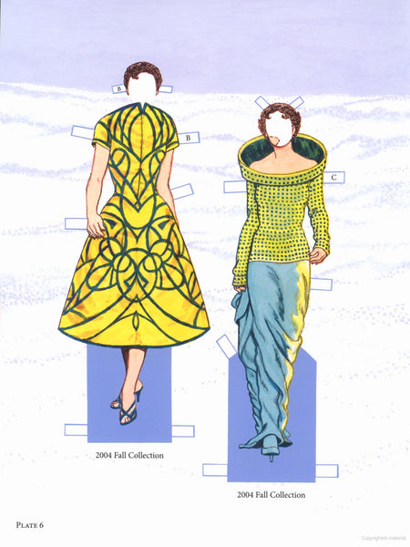 Alexander Mc Queen Fashions Re-Created in Paper Dolls (Tom Tierney)