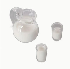 Milk in Pitcher with 2 Cups (Miniature, suitable for Printer's Tray)