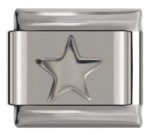 Italian Charm Star 'Silver' (Fits Nomination Bracelet)
