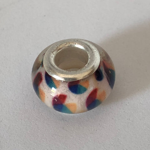 Bead Fitting Pandora Murano-Type Rainbow Pie Chart