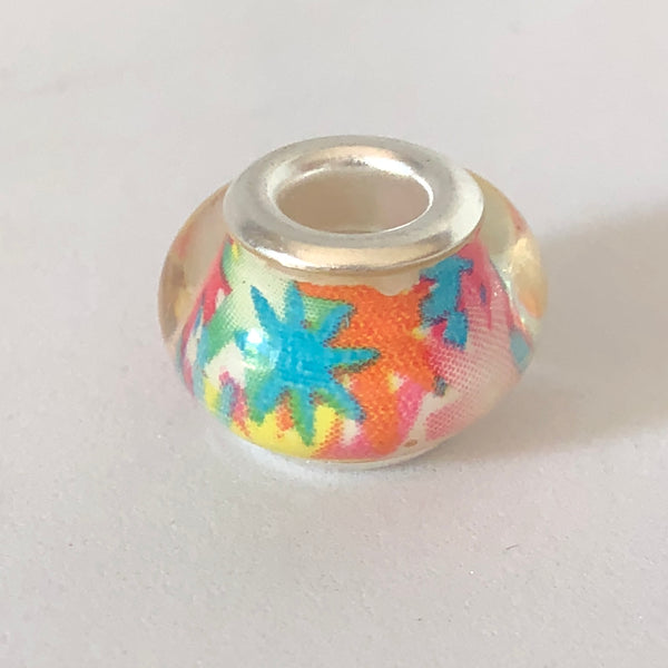 Bead Fitting Pandora Murano-Type Multicolour Retro