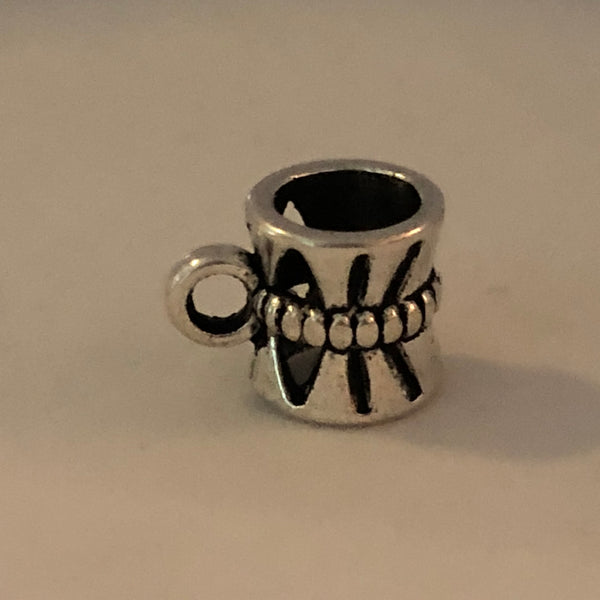 Bead Fitting Pandora 'Silver', Dangle (Empty) for Attachment Charm