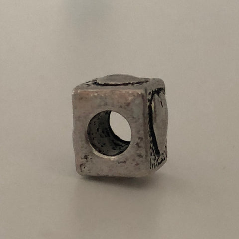 Bead Fitting Pandora 'Silver', Cube Heart, Spacer