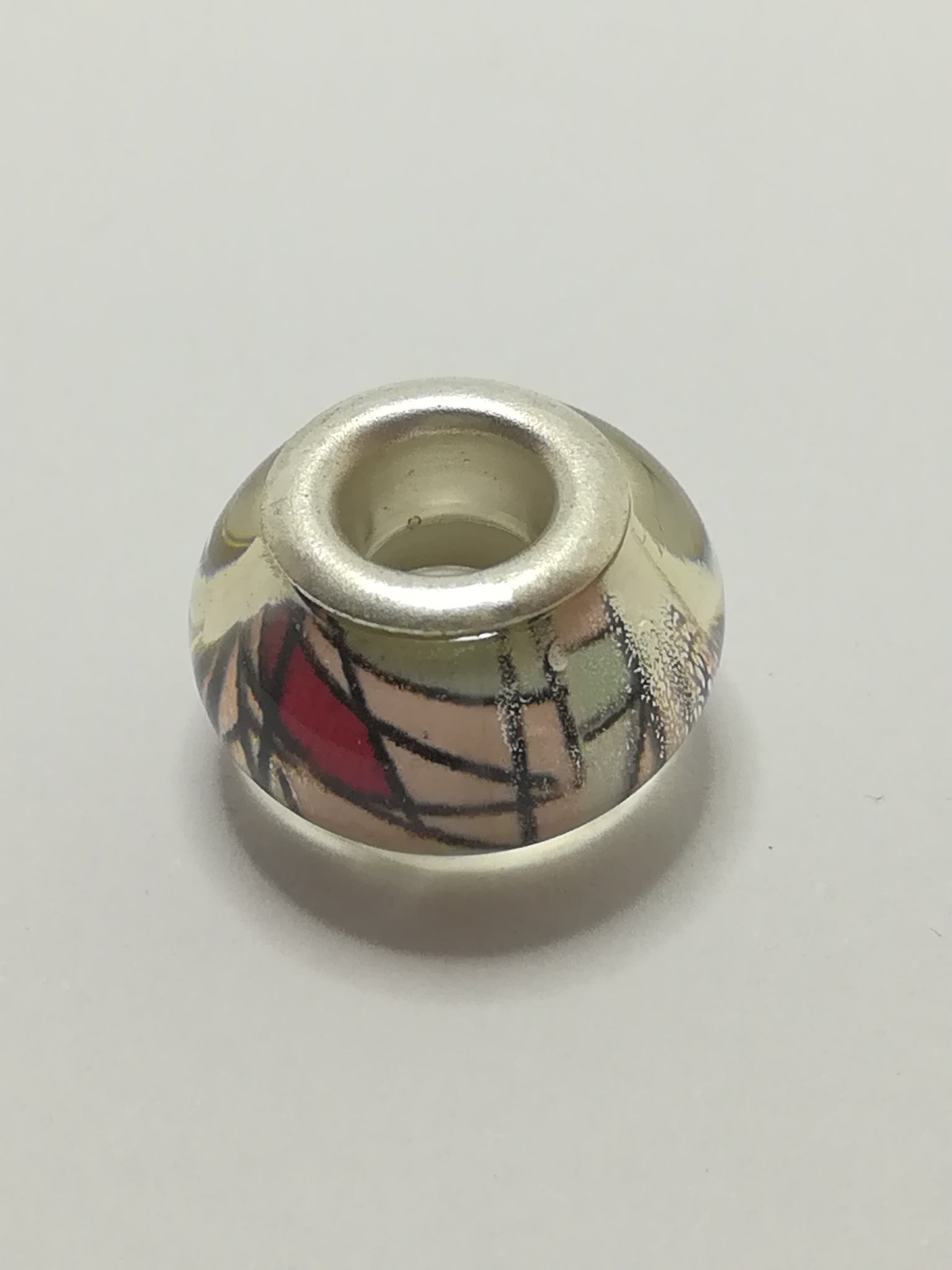 Bead Fitting Pandora Murano-Type Art Stripe
