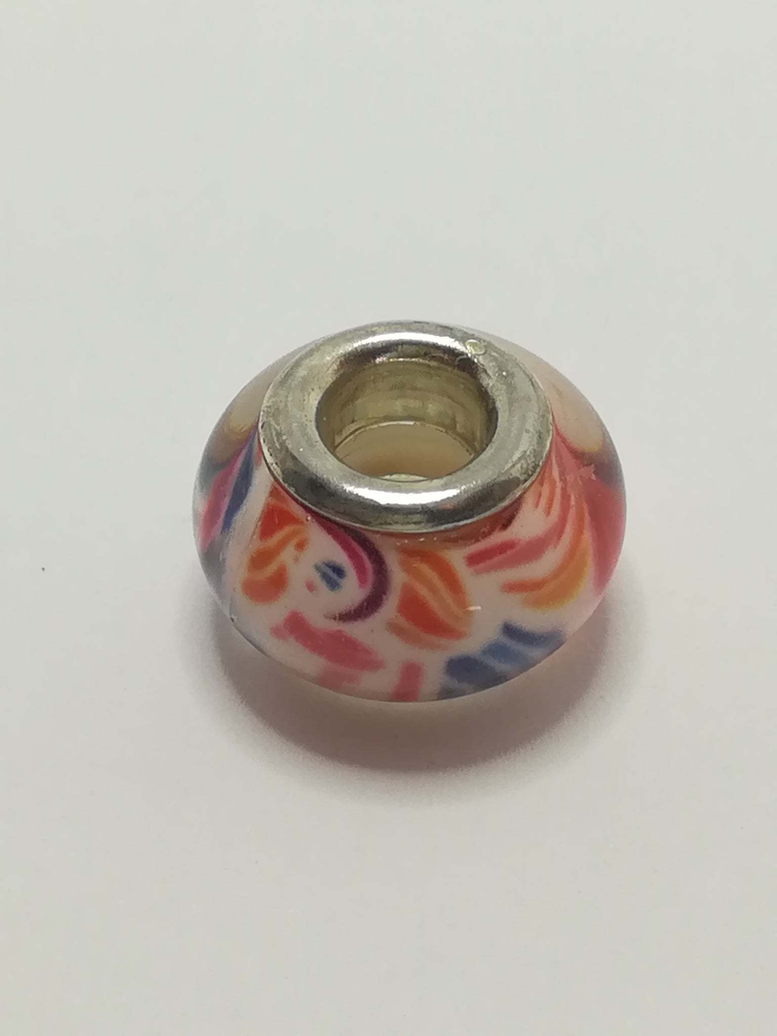Bead Fitting Pandora 'Silver', Spacer, Heart Cube