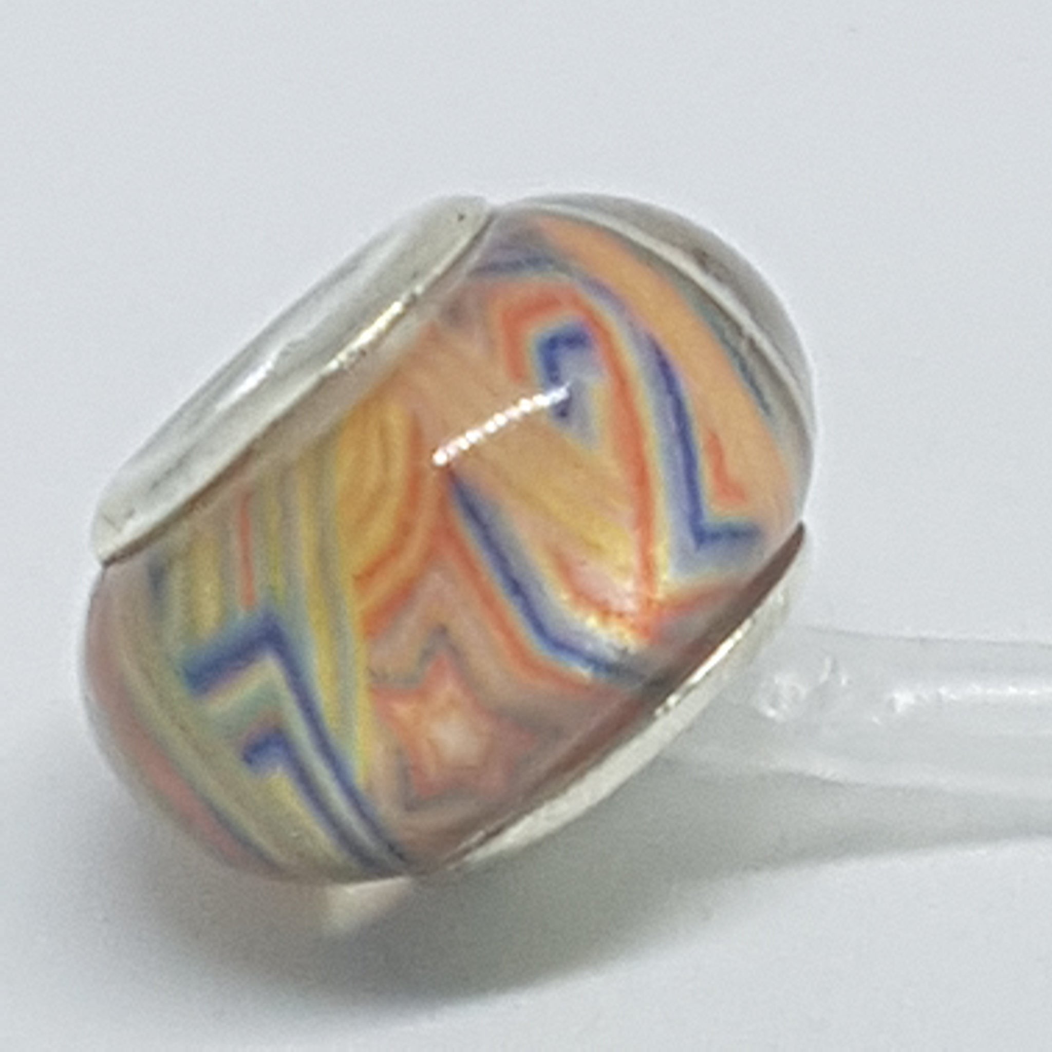 Bead Fitting Pandora Murano-Type Glass Colourful Abstract Design