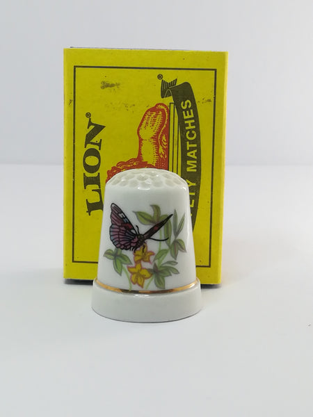 Thimble Porcelain with Butterfly (suitable for Printer's Tray)