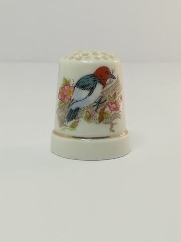 Thimble Porcelain with Bird (suitable for Printer's Tray)