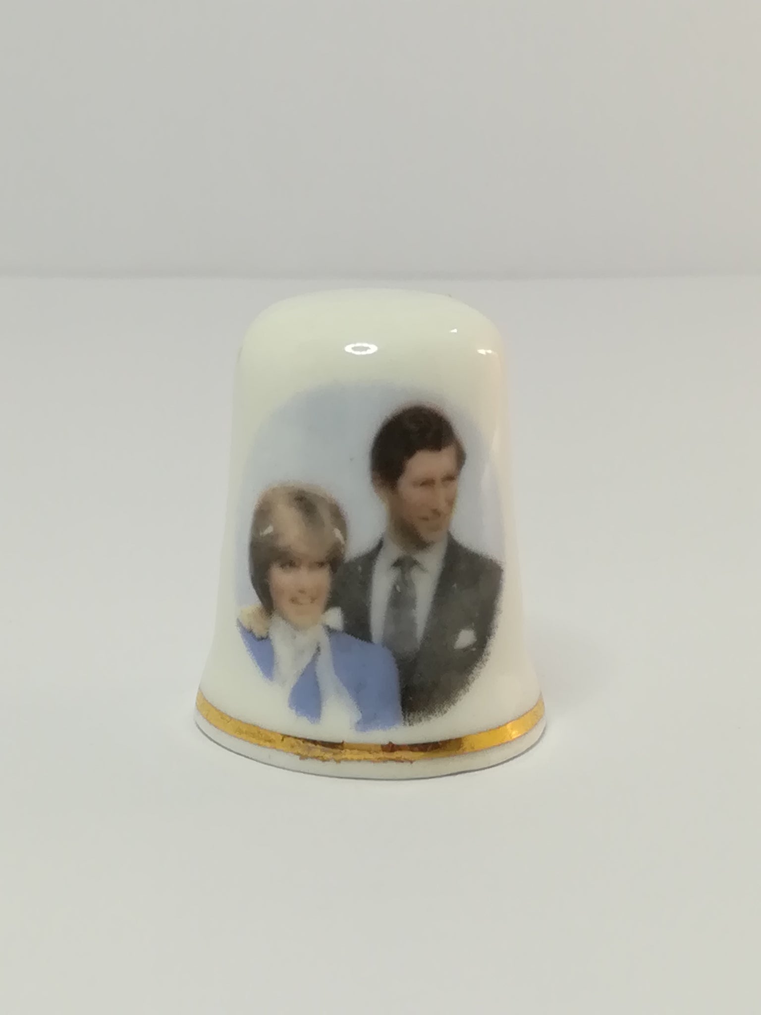 Thimble Porcelain Charles & Diana (suitable for Printer's Tray)