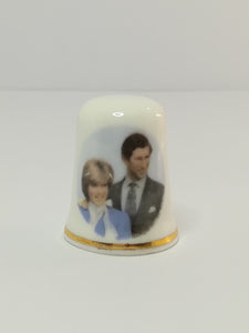 Thimble Porcelain Charles & Diana (suitable for Printer's Tray)