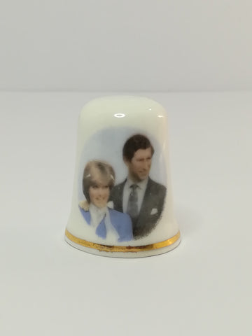 Thimble Porcelain Charles & Diana (suitable for Printer's Tray)