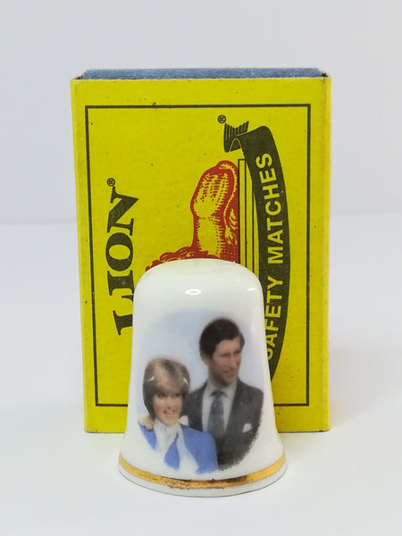 Thimble Porcelain Charles & Diana (suitable for Printer's Tray)