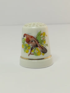 Thimble Porcelain with Bird (suitable for Printer's Tray)