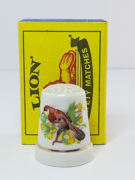 Thimble Porcelain with Bird (suitable for Printer's Tray)