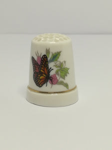 Thimble Porcelain with Butterfly (suitable for Printer's Tray)