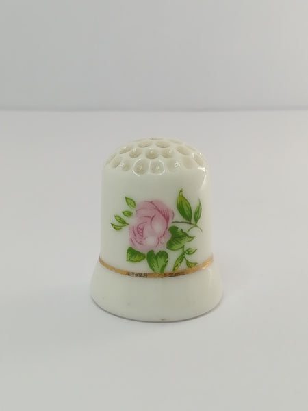 Thimble Porcelain with Flower (suitable for Printer's Tray)