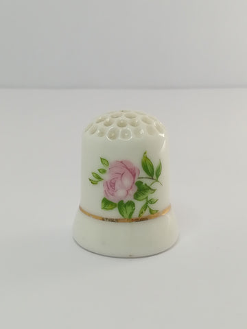 Thimble Porcelain with Flower (suitable for Printer's Tray)
