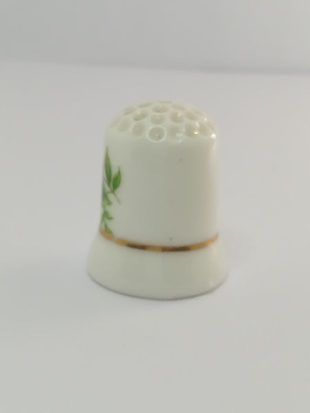 Thimble Porcelain with Flower (suitable for Printer's Tray)