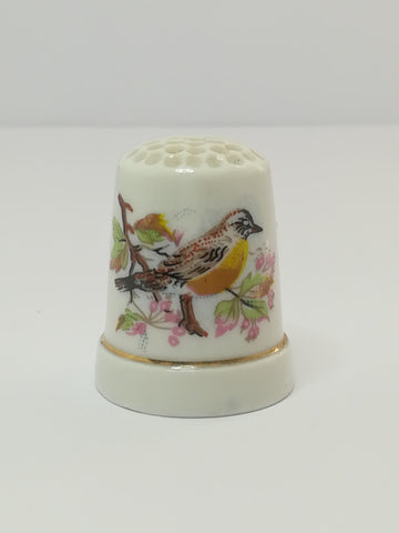 Thimble Porcelain with Bird (suitable for Printer's Tray)