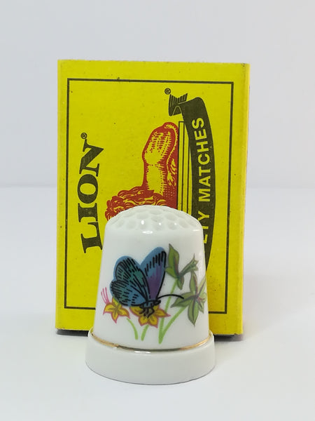 Thimble Porcelain with Butterfly (suitable for Printer's Tray)