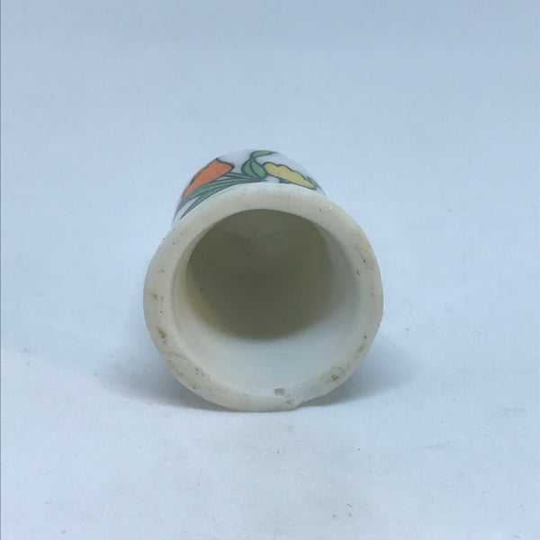 Thimble Porcelain (Tulips)