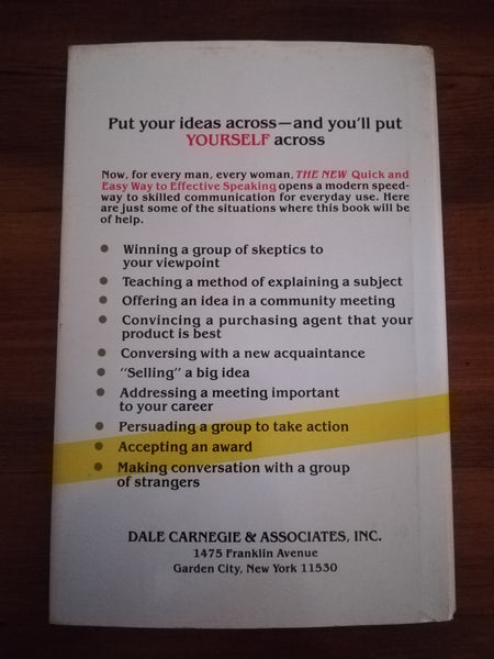 The Quick and Easy Way to Effective Public Speaking (Dale Carnegie)