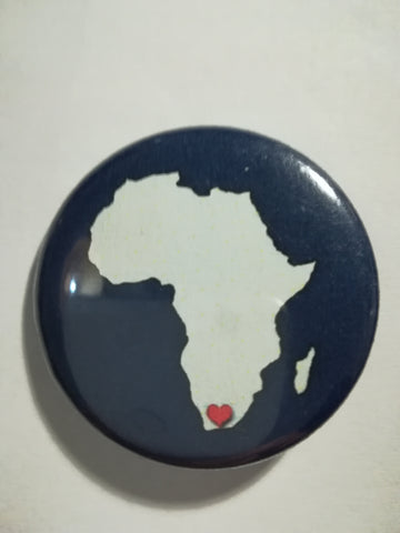 Pin Badge: Africa Map (Large)