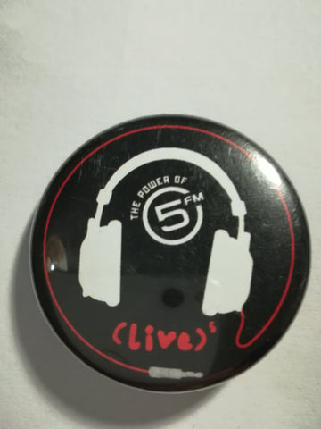 Pin Badge: Live5 (Large)