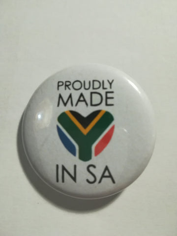 Pin Badge: Proudly Made in SA (Large)