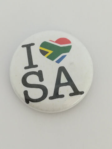 Pin Badge: 'I Love SA' (Small)