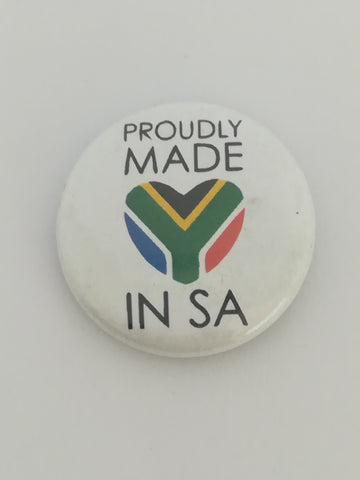 Pin Badge: Proudly Made in SA (Small)