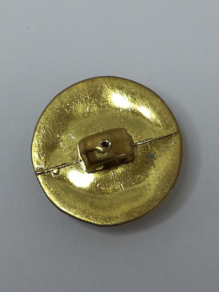 Round Shank Button ('Gold' Platted Design)