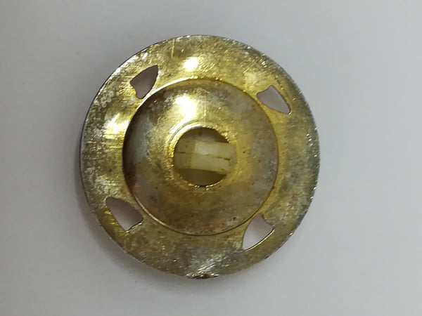 Round Shank Button ('Pearl' with 'Gold' Design Trim)