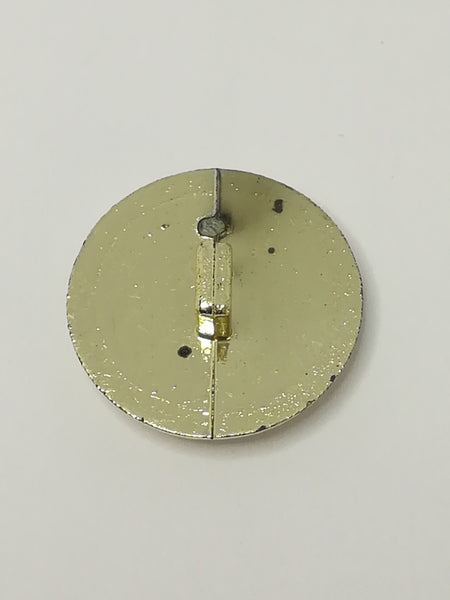 Round Shank Button with Striped Design ('Gold')