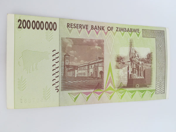 200 Million Zimbabwean Dollar Bank Note