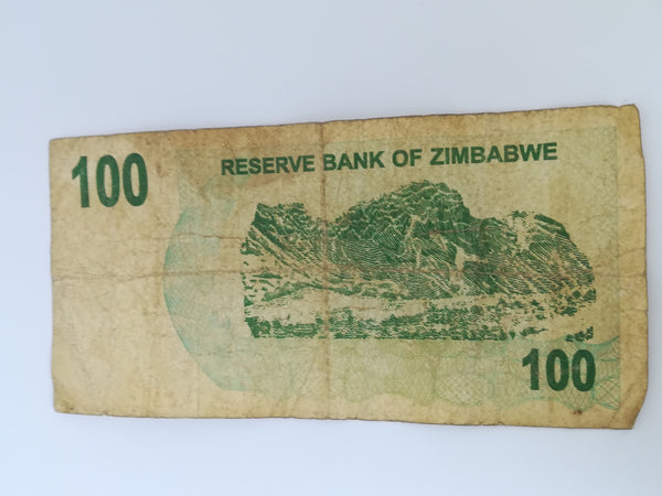 100 Zimbabwean Dollar Bank Note